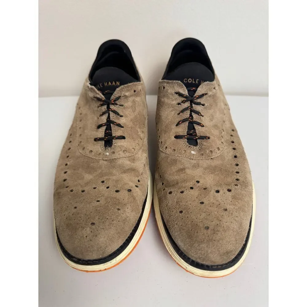 COLE HAAN ORIGINALGRAND ULTRA WING OX BROWN NUBUCK C32069 US SIZE 11 1/2M SHOE
